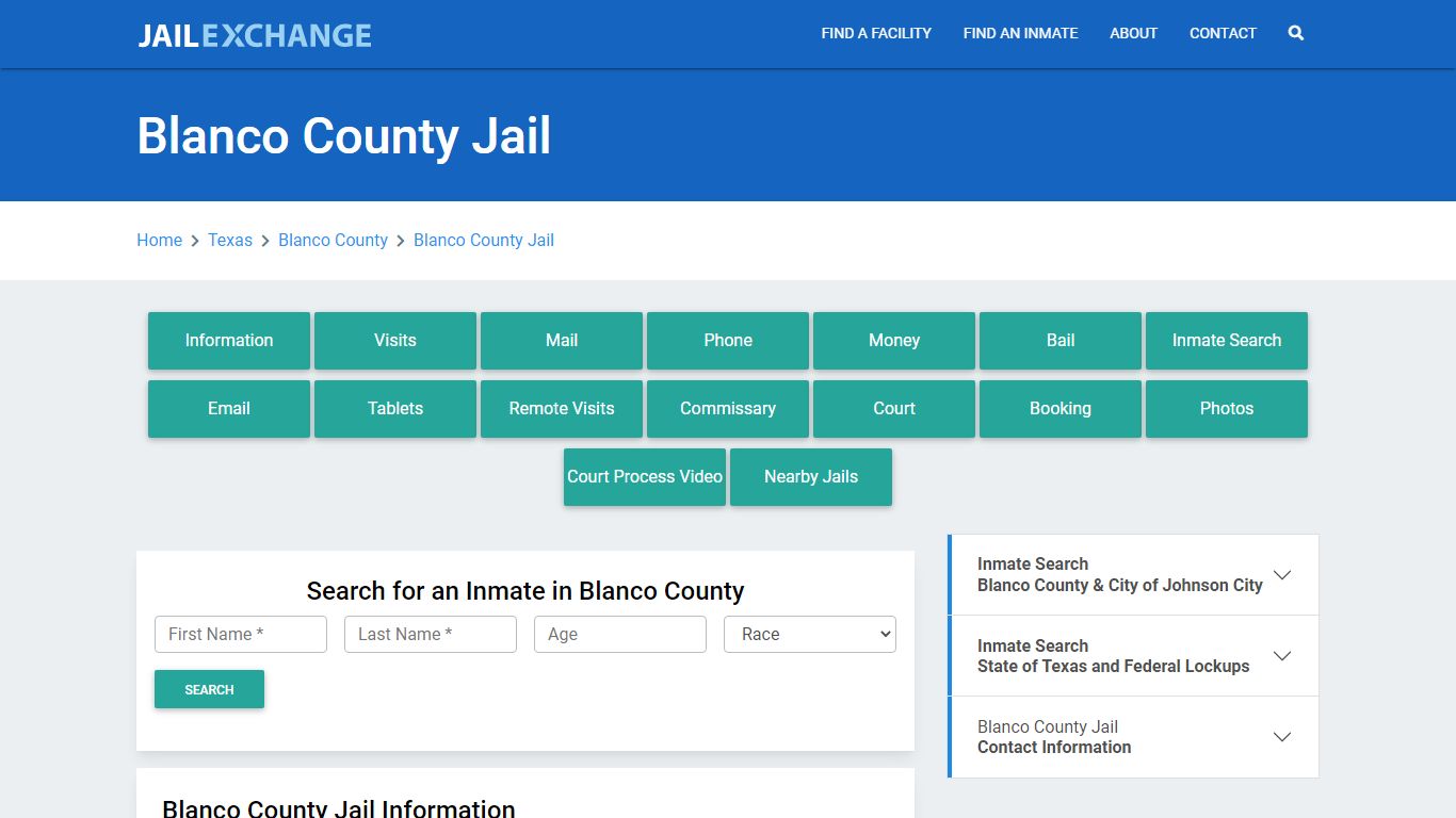 Blanco County Jail Roster Lookup, TX, Inmate Search - Jail Exchange